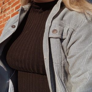 vintage black long-sleeve turtleneck